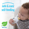 Dr. Brown's Designed to Nourish Fresh Firsts Silicone Feeder, Mint and Gray