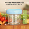 KeaBabies 12pk 4oz Glass Baby Food Containers with Lids, BPA-Free, Nord