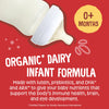 Earth's Best Organic Baby Formula for Babies 0-12 Months, Powdered Dairy Infant Formula with Iron, Omega-3 DHA, and Omega-6 ARA, 32 oz Formula Container