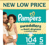 Swaddlers Newborn Diapers, Size Newborn (up to 10 lbs), 84 Count, Fragrance Free, Hypoallergenic, Absorbent, Pediatrician Recommended, Skin Safe