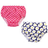 Hudson Baby Unisex Baby Swim Diapers, Pink Lemons, 4 Toddler