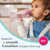 NUK First Choice Learner Sippy Cup 2.0, 10oz, 2-Pack, Pink Bunnies