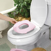 Ingenuity My Size Potty Pro 2-in-1 Potty Training Toilet, Floor Potty with Removable Potty Seat for Standard Toilets, Realistic Flushing Sound, For Toddlers Ages 18+ months, Up to 50 lb - Pink