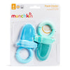 Munchkin Baby Fruit Feeder with Mesh Bags, 2 Pack, Blue/Mint