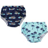 Hudson Baby Unisex Baby Swim Diapers, Tropical Leaves, 0-6 Months